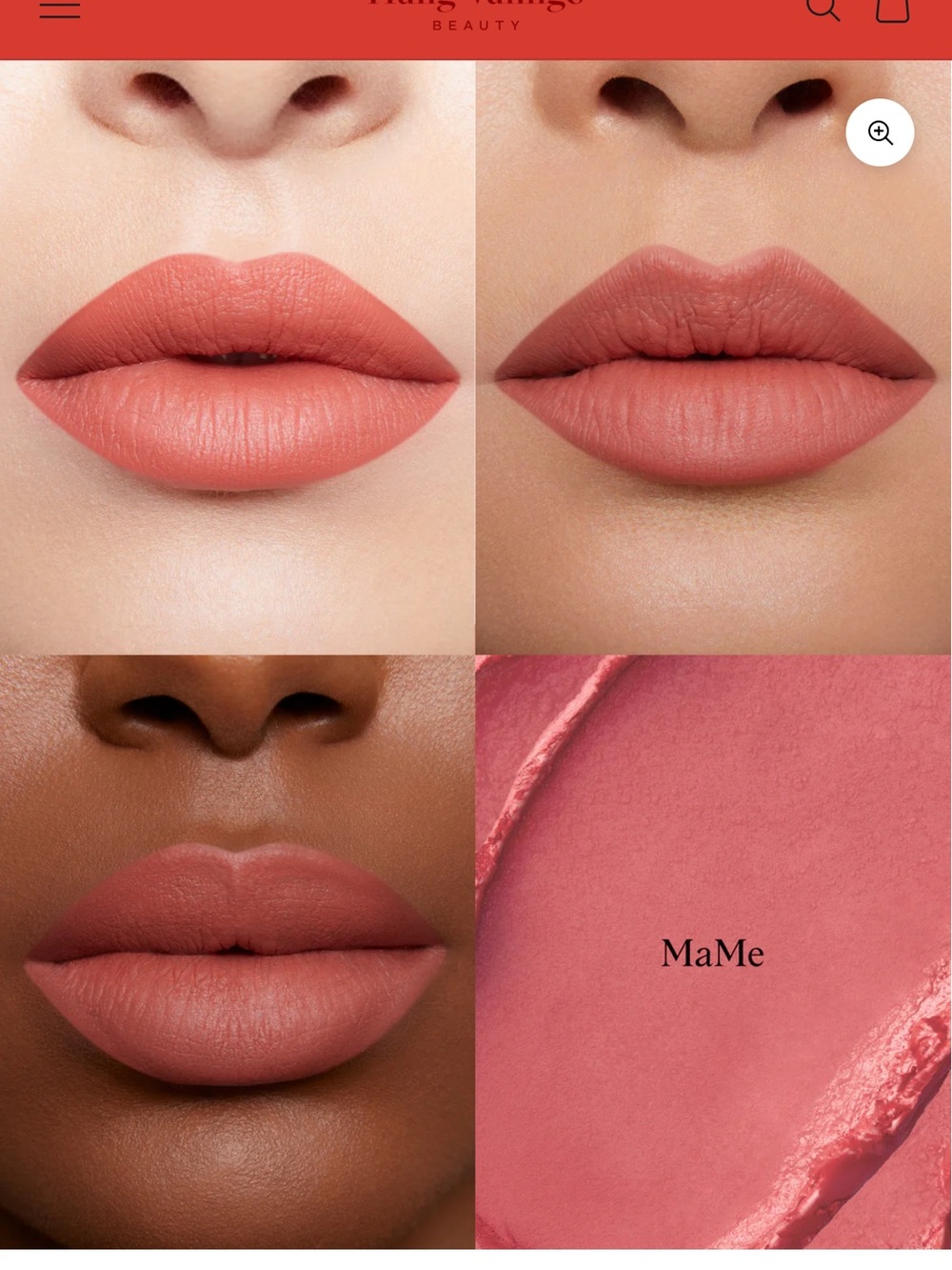 Hung Vanngo MaMe Creamy Matte Longwear Lipstick with Hyaluronic Acid